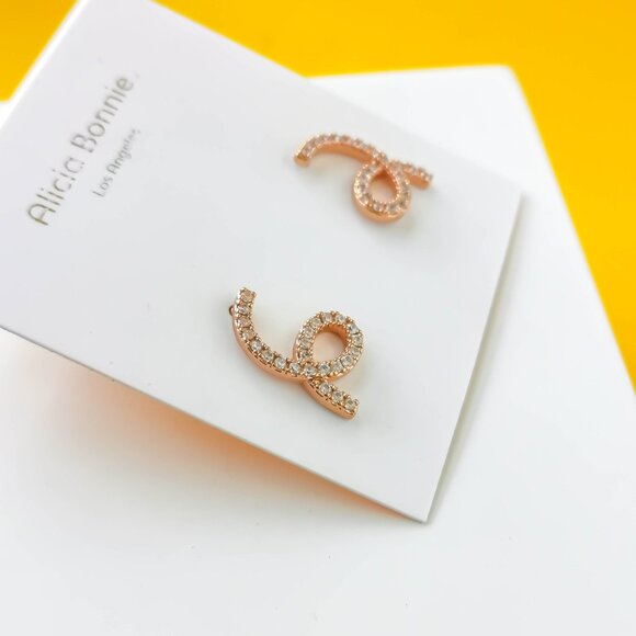 Show Your Love Rose Gold Earrings by Alicia Bonnie - Picture 2 of 3